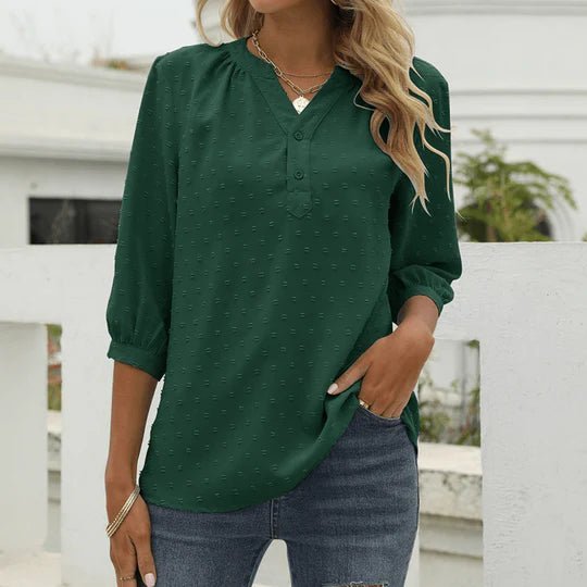 Femma | Women's Blouse with Collared Design & Loose Fit | Stylish Comfort for Any Occasion 0