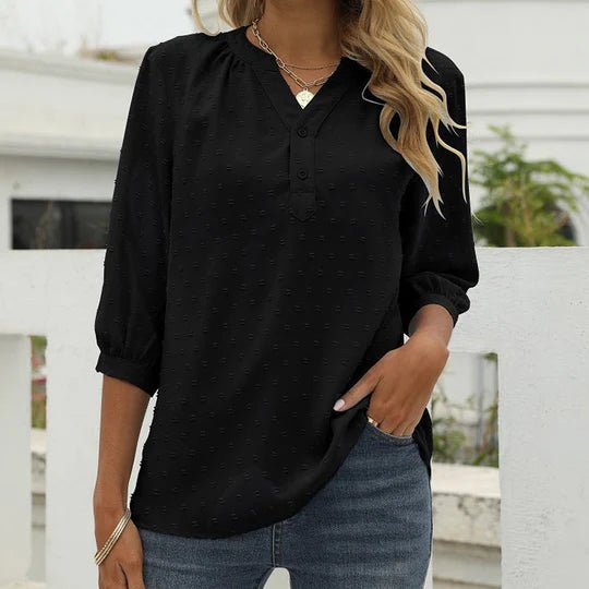 Femma | Women's Blouse with Collared Design & Loose Fit | Stylish Comfort for Any Occasion 6