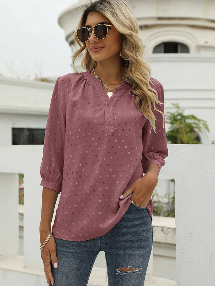 Femma | Women's Blouse with Collared Design & Loose Fit | Stylish Comfort for Any Occasion 8