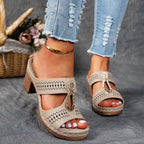 Finley | Women's Sandals with Rhinestone Accents | Orthopedic Support for All-Day Comfort