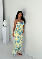 Floral Maxi Dress | Women's Sleeveless Summer Dress with Breezy Comfort | Perfect for Weddings and Outdoor Events