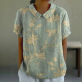 Floral Print Blouse | Women's Summer Top with Short Sleeves & Stylish Design for Warm Days 0