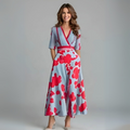 Florita | Women's Floral Wrap Dress with Flattering Fit | Elegant Summer Style for Every Occasion