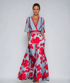 Florita | Women's Floral Wrap Dress with Flattering Fit | Elegant Summer Style for Every Occasion