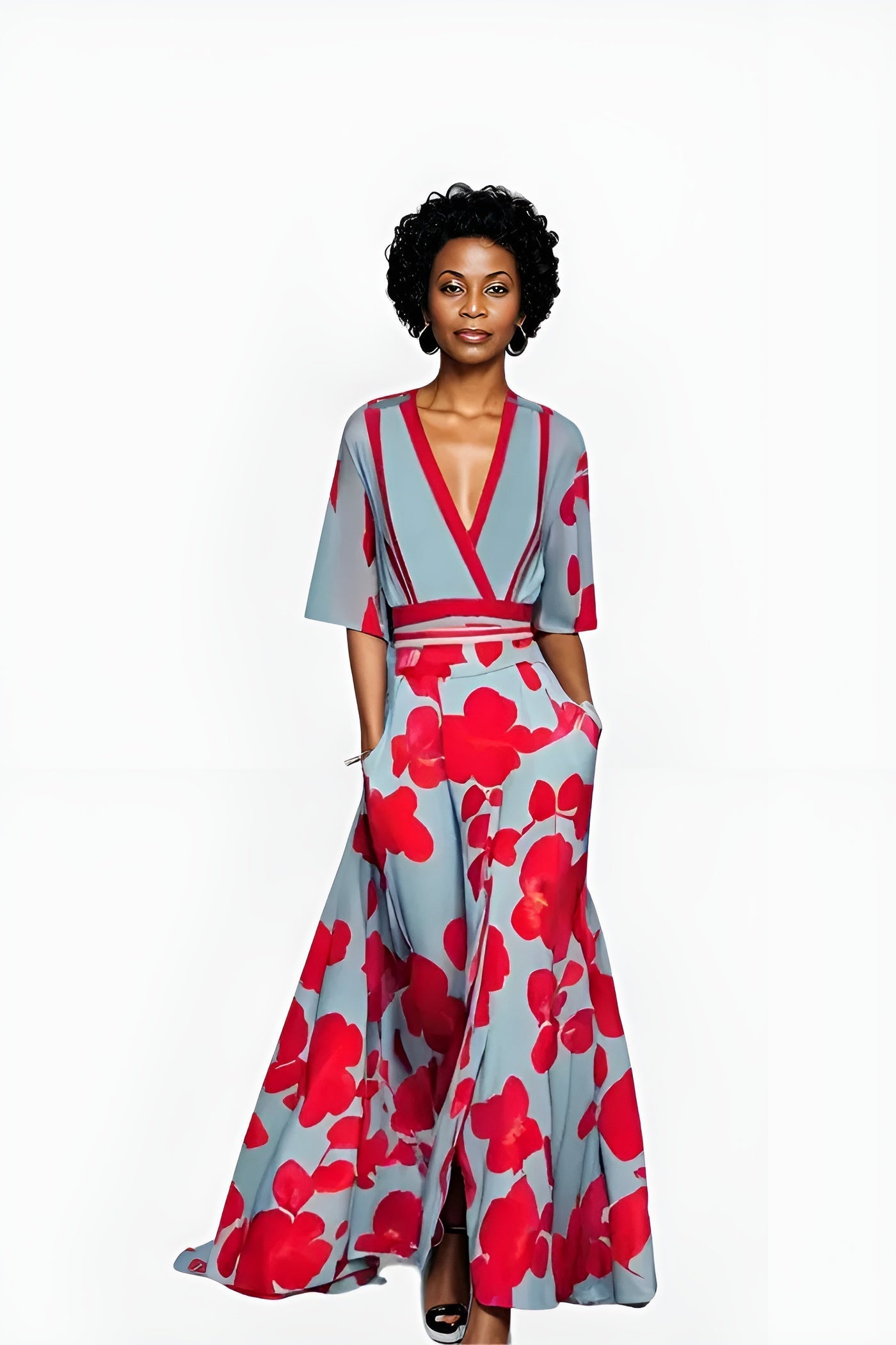 Florita | Women's Floral Wrap Dress with Flattering Fit | Elegant Summer Style for Every Occasion