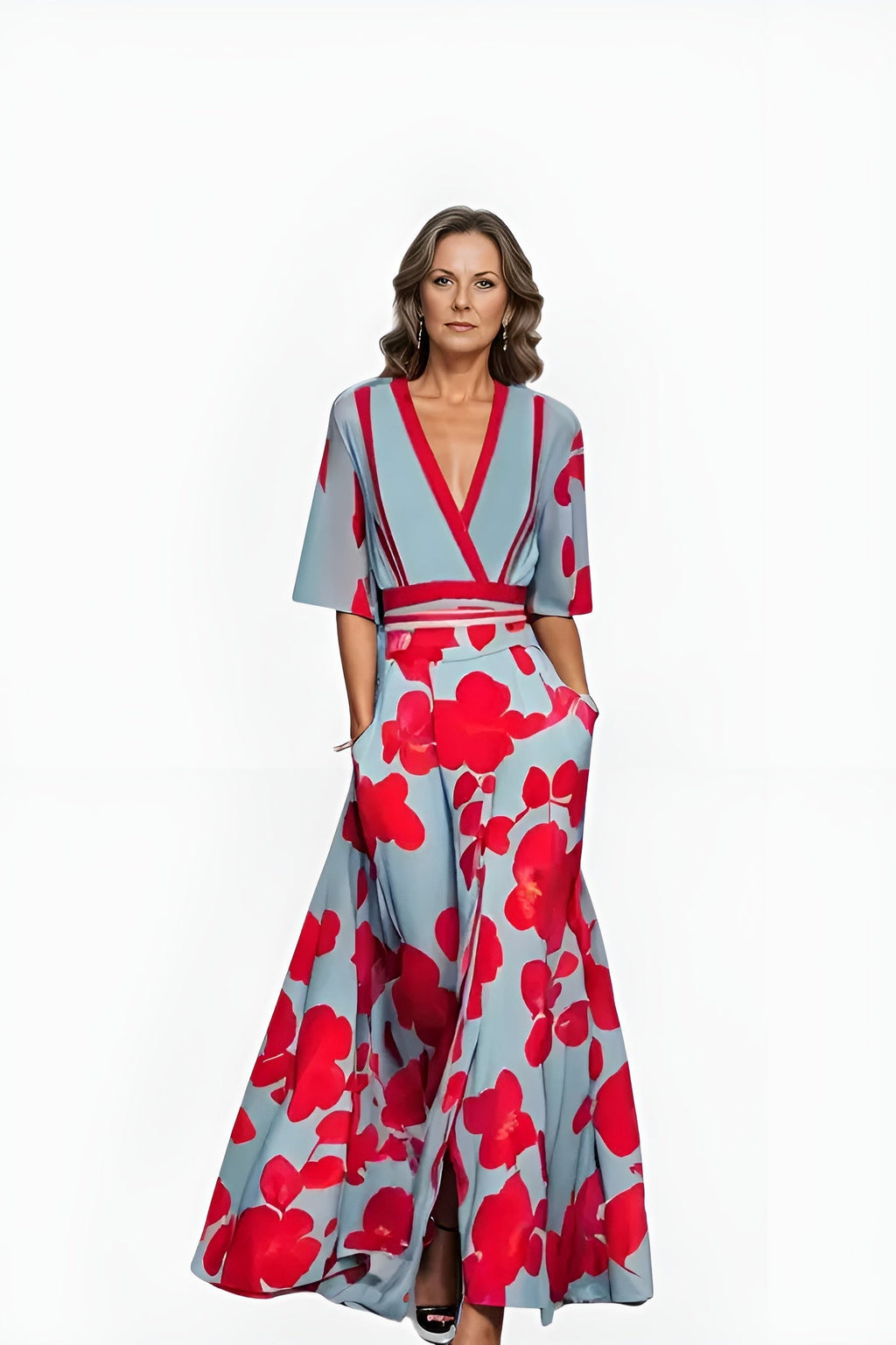 Florita | Women's Floral Wrap Dress with Flattering Fit | Elegant Summer Style for Every Occasion