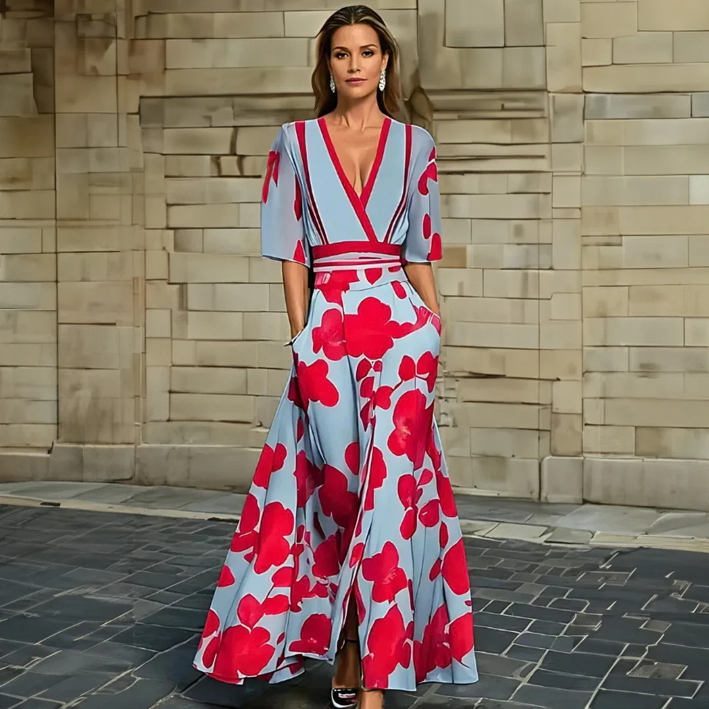 Florita | Women's Floral Wrap Dress with Flattering Fit | Elegant Summer Style for Every Occasion