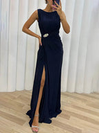 Freesia | Women's Maxi Dress with Pleated Flowing Design | Perfect for Weddings and Formal Events
