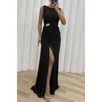 Freesia | Women's Maxi Dress with Pleated Flowing Design | Perfect for Weddings and Formal Events