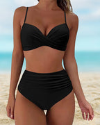 Genevieve | Women's High Waisted Bikini Set with Sculpting Fit | Elegant Swimwear for Timeless Style