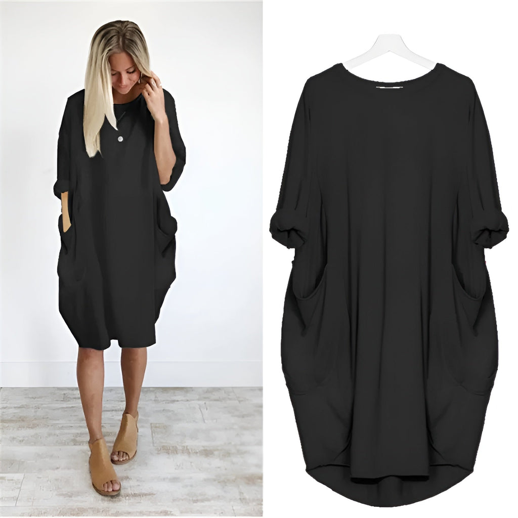 Gina™ | Women's Summer Dress with Flattering Draping & Hidden Pockets | Elegant Style for Effortless Confidence
