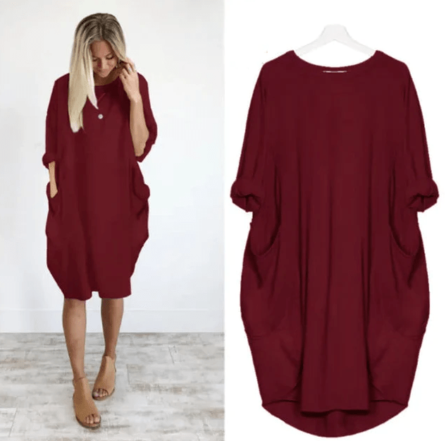 Gina™ | Women's Summer Dress with Flattering Draping & Hidden Pockets | Elegant Style for Effortless Confidence