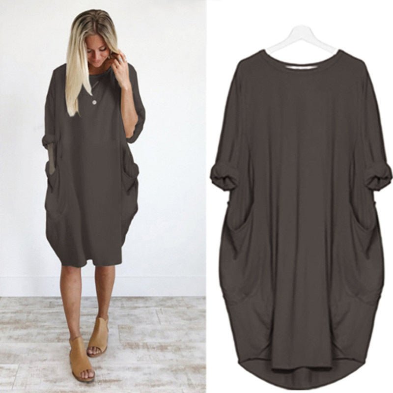 Gina™ | Women's Summer Dress with Flattering Draping & Hidden Pockets | Elegant Style for Effortless Confidence