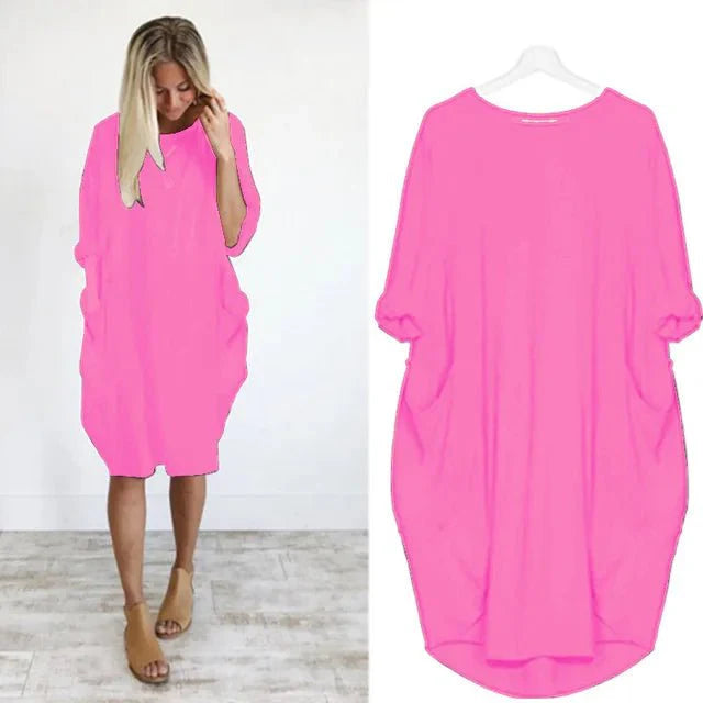 Gina™ | Women's Summer Dress with Flattering Draping & Hidden Pockets | Elegant Style for Effortless Confidence