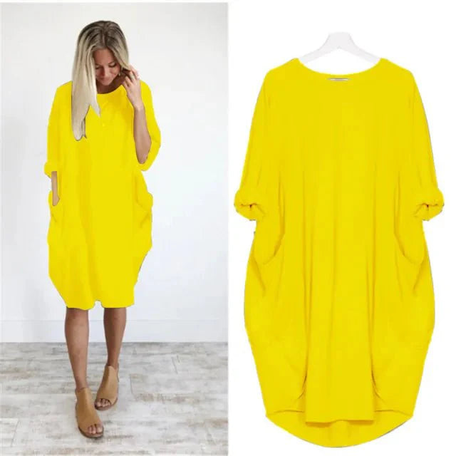 Gina™ | Women's Summer Dress with Flattering Draping & Hidden Pockets | Elegant Style for Effortless Confidence