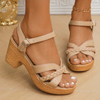 Halle Collection | Women's Sandals with Adjustable Straps & Cushioned Insole | Elegant Footwear for All-Day Comfort