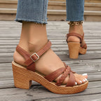 Halle Collection | Women's Sandals with Adjustable Straps & Cushioned Insole | Elegant Footwear for All-Day Comfort
