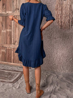 Joan Collection | Summer Dress with Ruffle Details | Tummy-Covering Beach Dress for Effortless Style