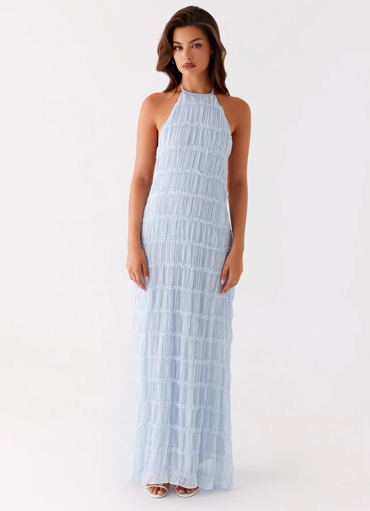 Jolene Collection | Floral Maxi Dress with Adjustable Halter Neckline | Flattering Fit for Effortless Style