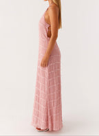 Jolene Collection | Floral Maxi Dress with Adjustable Halter Neckline | Flattering Fit for Effortless Style