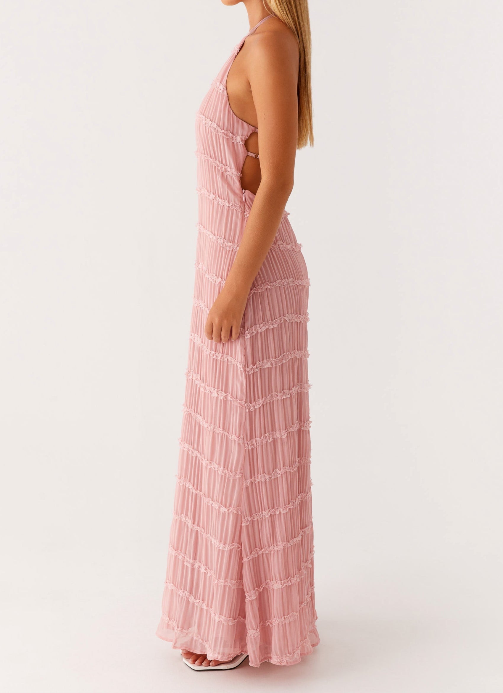 Jolene Collection | Floral Maxi Dress with Adjustable Halter Neckline | Flattering Fit for Effortless Style