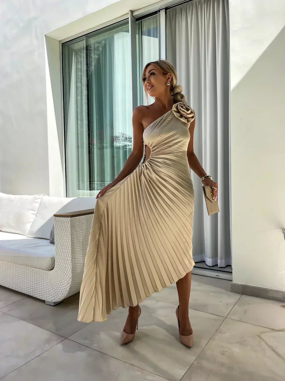 Juliette Collection | Women's Floral Dress with Flattering Fit | Elegant Summer Style for Garden Weddings