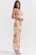 Katherine Collection | Women's Floral Summer Dress with Spaghetti Straps | Lightweight Comfort for Effortless Elegance