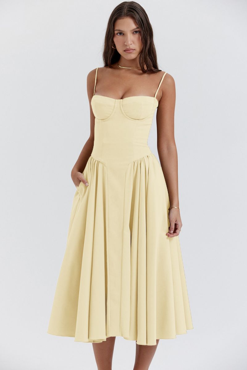 Lark Collection | Women's Maxi Dress with Vintage Charm | Elegant Long Tank Style for Effortless Sophistication