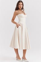 Lark Collection | Women's Maxi Dress with Vintage Charm | Elegant Long Tank Style for Effortless Sophistication