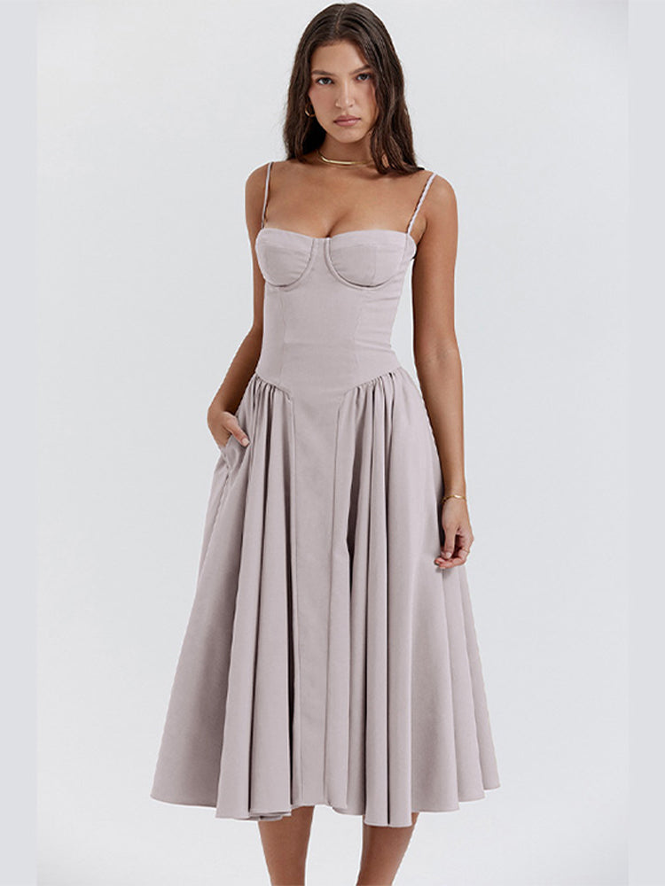Lark Collection | Women's Maxi Dress with Vintage Charm | Elegant Long Tank Style for Effortless Sophistication