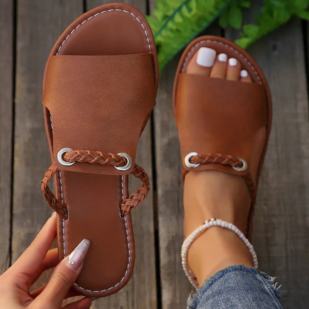 Larkspur Collection | Women's Sandals with Braided Straps | Comfortable Boho Footwear for Everyday Style
