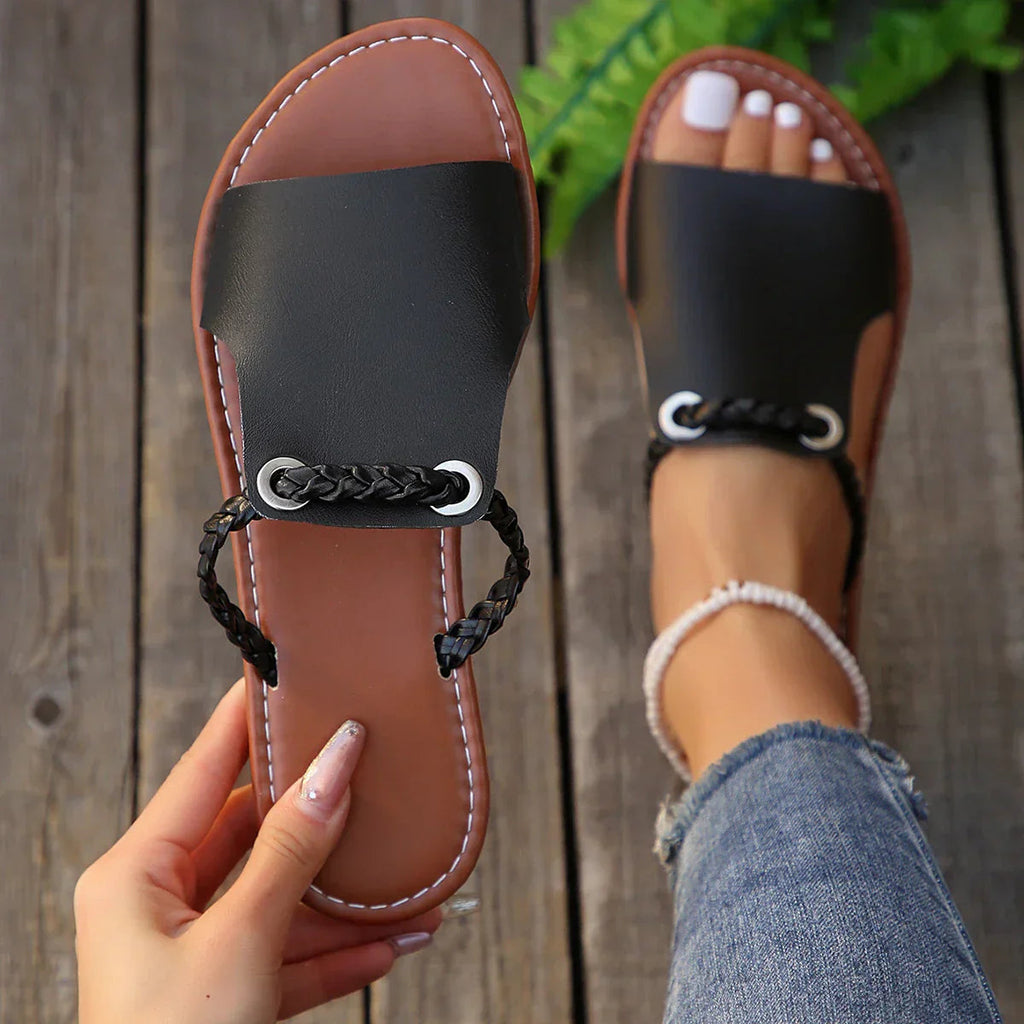 Larkspur Collection | Women's Sandals with Braided Straps | Comfortable Boho Footwear for Everyday Style