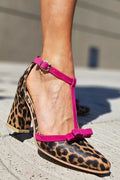 Leontina | Women's Sandals with High Stiletto Heel & Bold Green Leopard Print | Fashion Statement for Confident Women