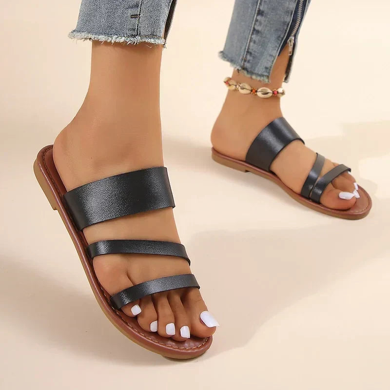 Lilac | Women's Sandals with Cushioned Footbed & Adjustable Straps | Lightweight Comfort for Everyday Wear