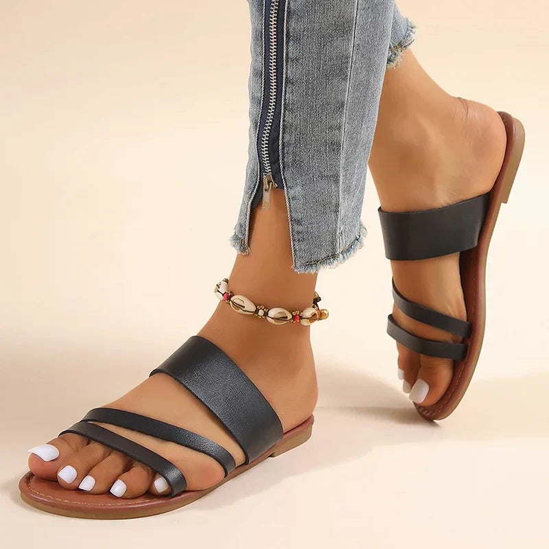 Lilac | Women's Sandals with Cushioned Footbed & Adjustable Straps | Lightweight Comfort for Everyday Wear