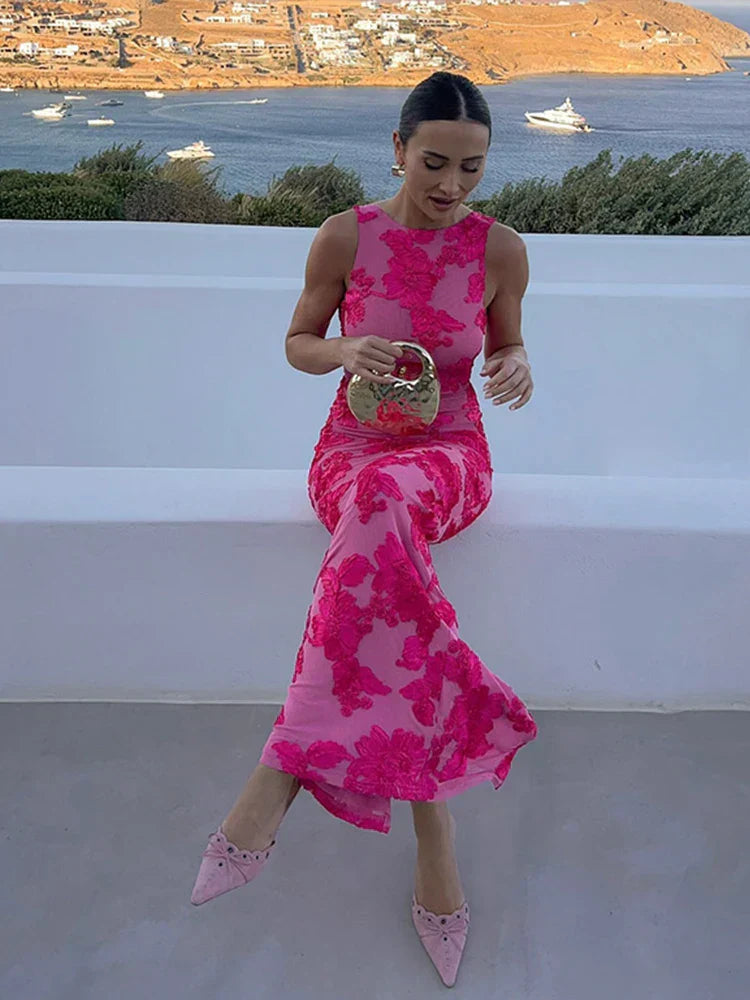 Lily Collection | Floral Maxi Dress for Women with Flattering Silhouette | Soft, Comfortable Fabric for Effortless Elegance