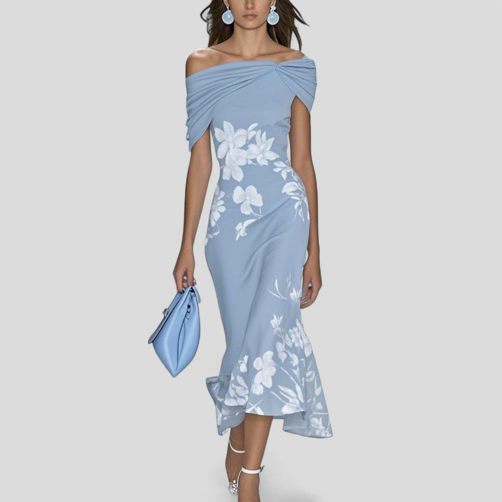 Lindsey Collection | Floral Midi Dress with Unique Print & Relaxed Fit | Effortless Style for Women 1