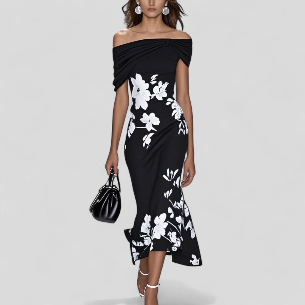 Lindsey Collection | Floral Midi Dress with Unique Print & Relaxed Fit | Effortless Style for Women 2