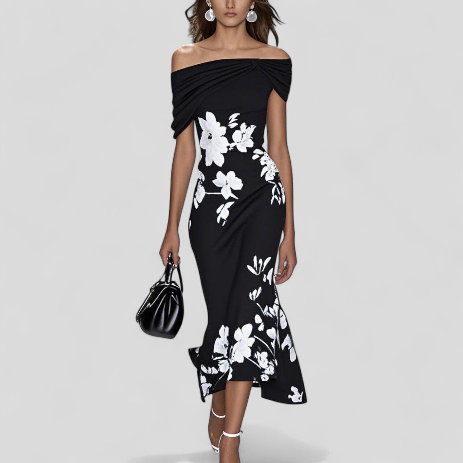 Lindsey Collection | Floral Midi Dress with Unique Print & Relaxed Fit | Effortless Style for Women 2