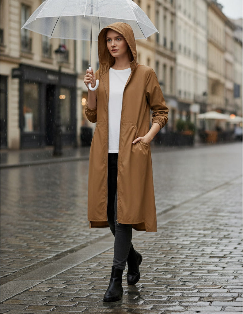 Long Waterproof Women's Jacket | Stylish Winter Coat for Cold Weather 3
