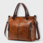 Lora Collection | Elegant Leather Tote Bag with Spacious Interior | Versatile Design for Everyday Use 0