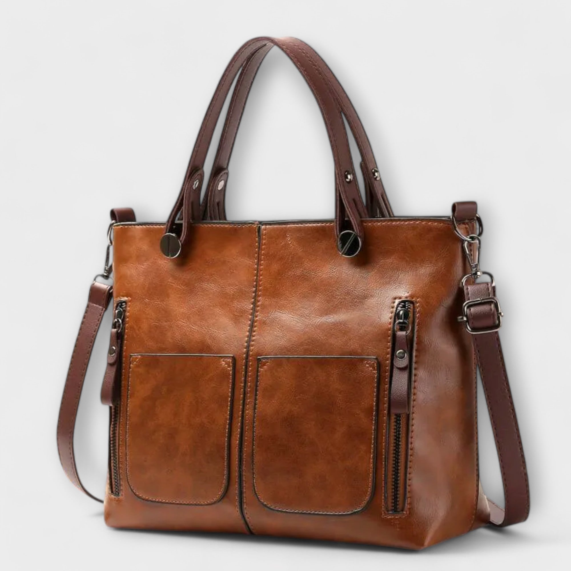 Lora Collection | Elegant Leather Tote Bag with Spacious Interior | Versatile Design for Everyday Use 0