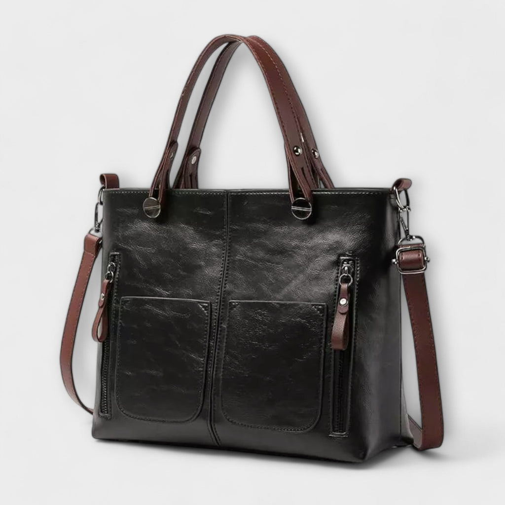 Lora Collection | Elegant Leather Tote Bag with Spacious Interior | Versatile Design for Everyday Use 8