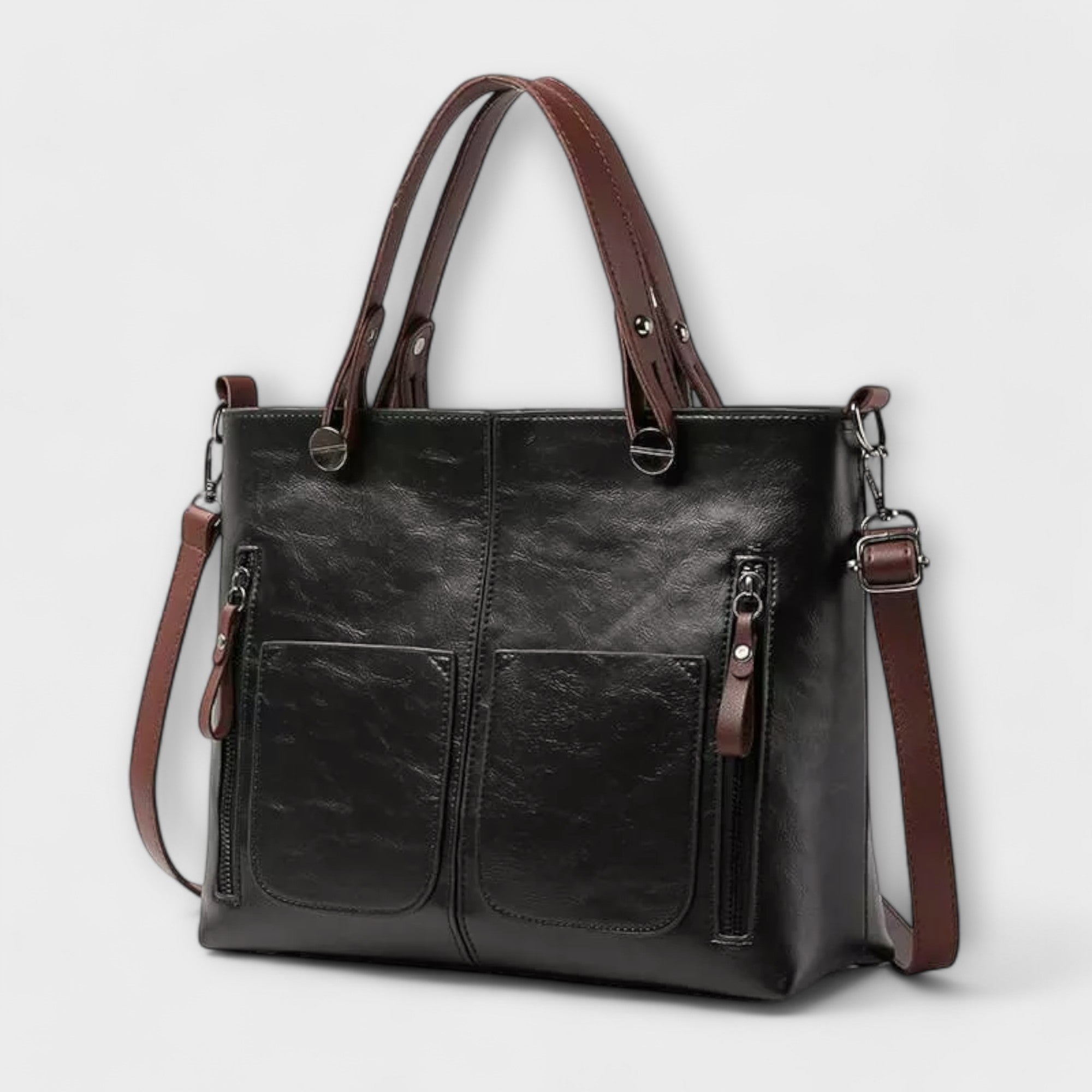 Lora Collection | Elegant Leather Tote Bag with Spacious Interior | Versatile Design for Everyday Use 8
