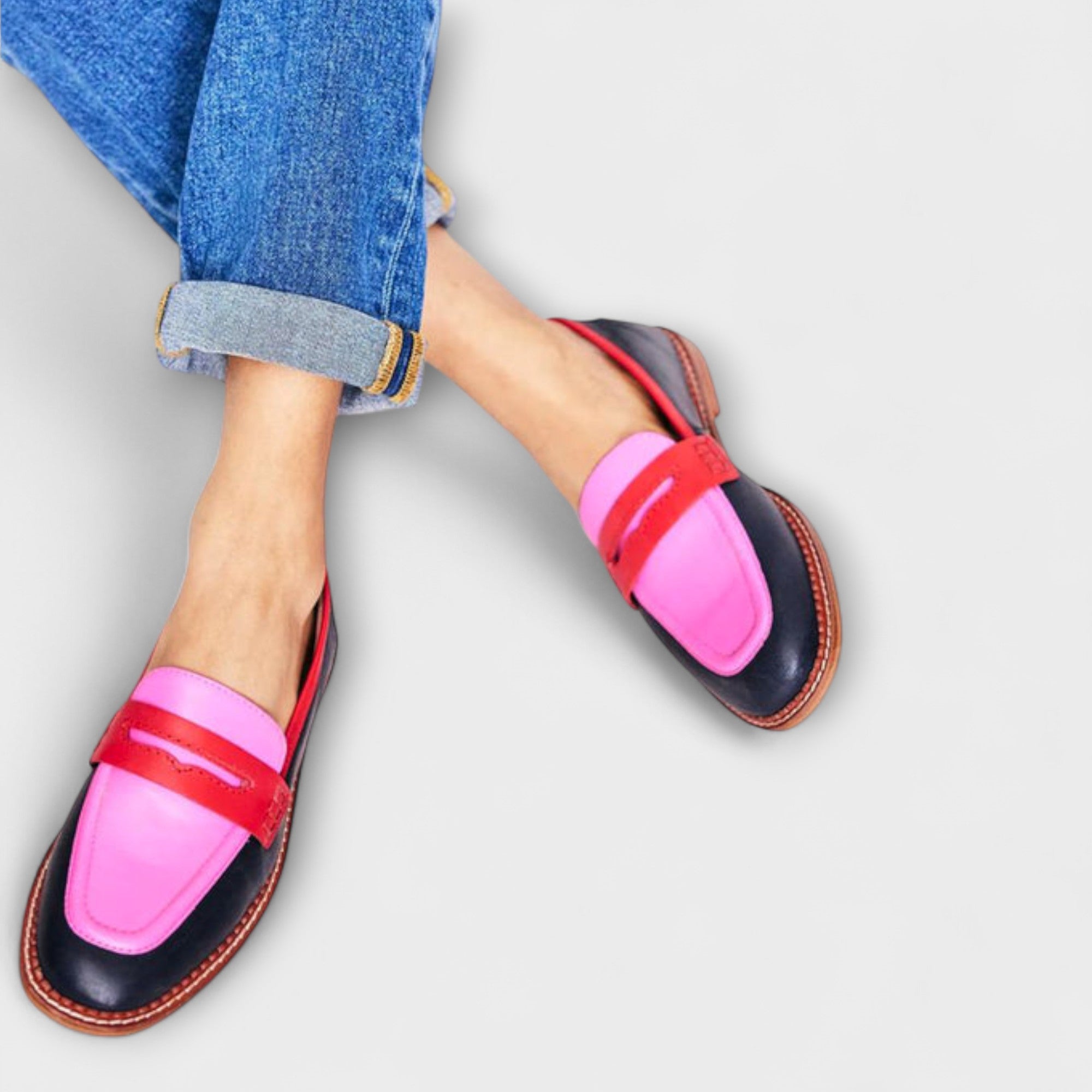 Lynette Collection | Black Loafers for Women with Chic Round Toe | All-Day Comfort for Versatile Style
