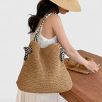 Lyra Collection | Handbag Tote Bag with Handwoven Design & Statement Straps | Stylish Accessory for Every Occasion 2