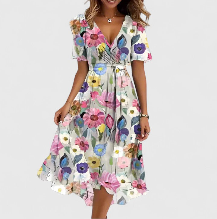 Madison Collection | Women's Floral Dress with Flattering Fit | Elegant Summer Style for Special Occasions