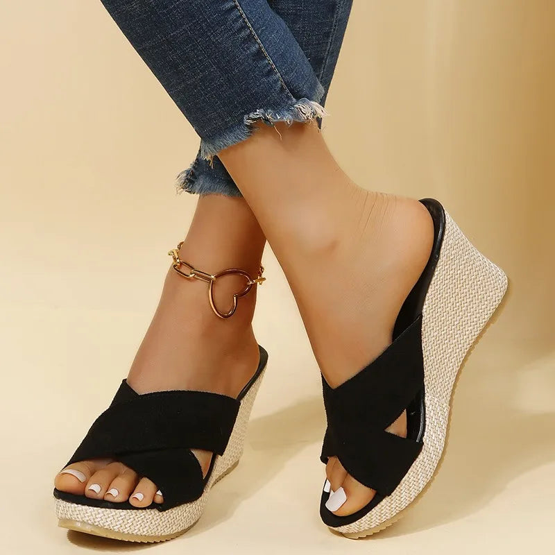 Magnolia Collection | Women's Sandals with Elegant Wedge Design | Comfortable All-Day Footwear for Sophisticated Style