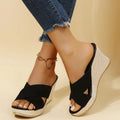 Magnolia Collection | Women's Sandals with Elegant Wedge Design | Comfortable All-Day Footwear for Sophisticated Style