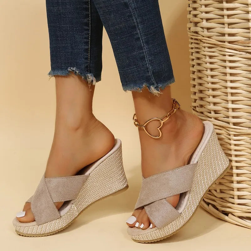 Magnolia Collection | Women's Sandals with Elegant Wedge Design | Comfortable All-Day Footwear for Sophisticated Style
